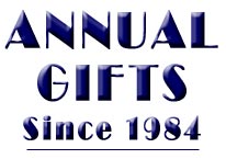 Annual Gifts - Since 1984